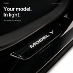 LED illuminated Welcome Pedal Door Sill Protector for Model Y / 3 | Miroken