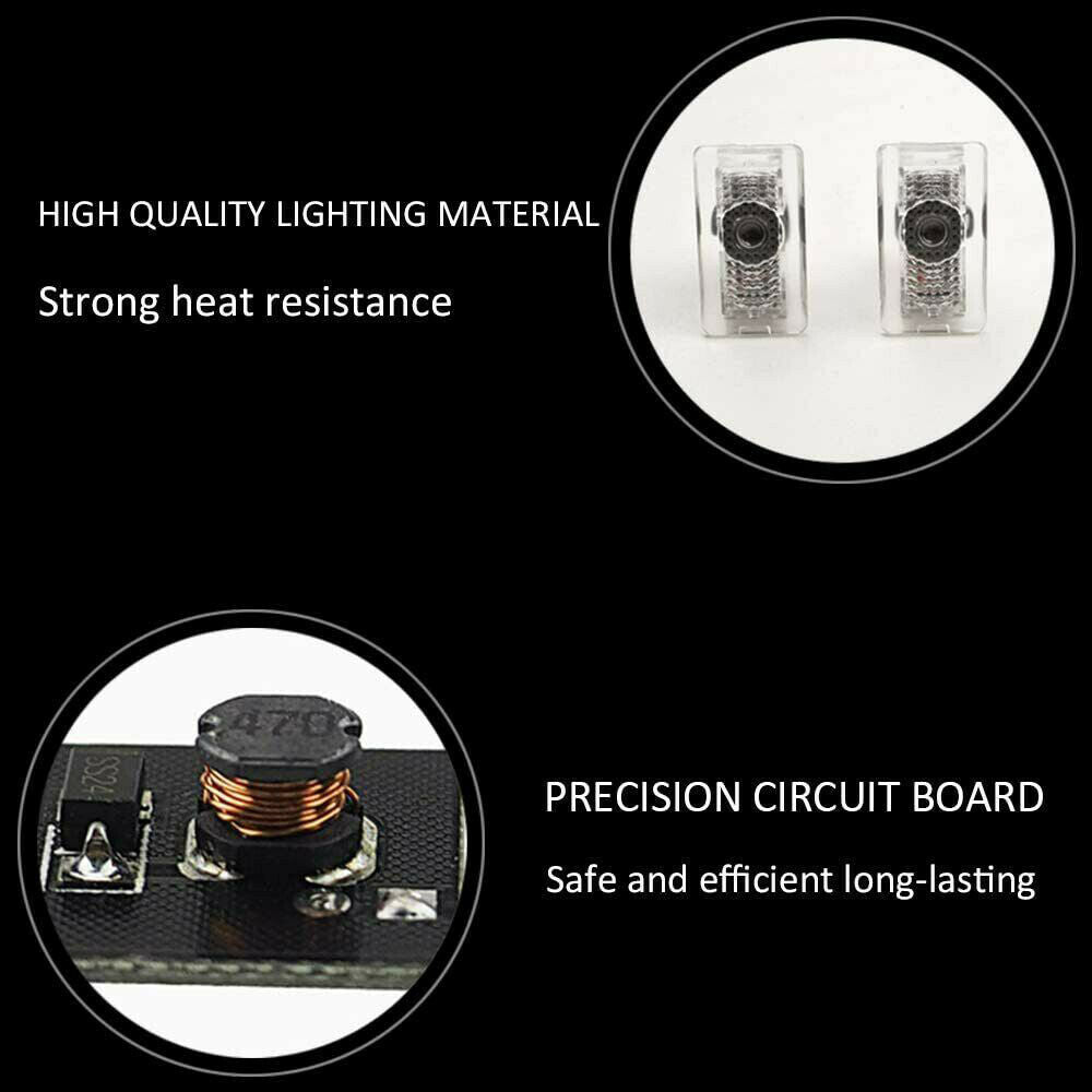LED Logo Tesla Puddle Lights for Model 3/Y/S/X | Miroken