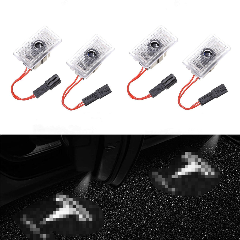 LED Logo Tesla Puddle Lights for Model 3/Y/S/X | Miroken