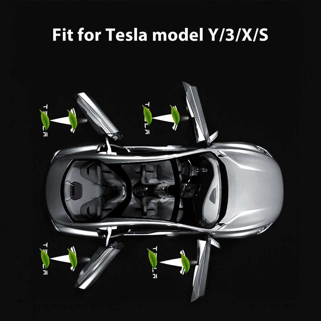 LED Logo Tesla Puddle Lights for Model 3/Y/S/X | Miroken