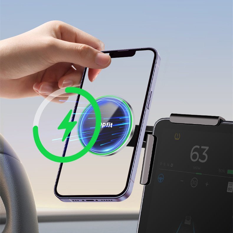 Magnetic Wireless Charging Phone Holder For Model 3 Highland/Y | Miroken