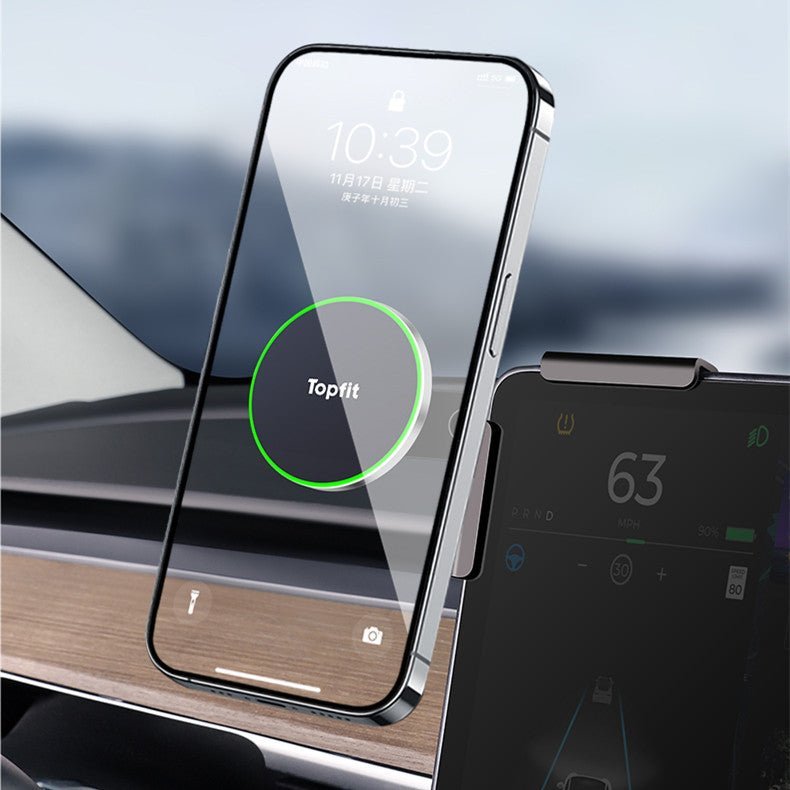 Magnetic Wireless Charging Phone Holder For Model 3 Highland/Y | Miroken