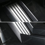 Lower Center Console Side Trim Covers  (Carbon Fiber Pattern ABS) for Cybertruck