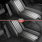 Lower Center Console Side Trim Covers  (Carbon Fiber Pattern ABS) for Cybertruck