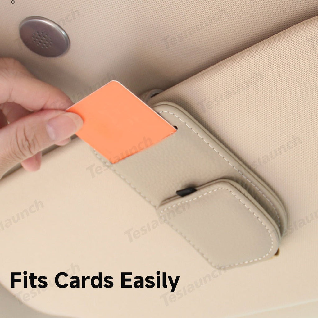 Magnetic Multi-Functional Glasses & Card Clip for Tesla Model 3/Y/S/X/CT