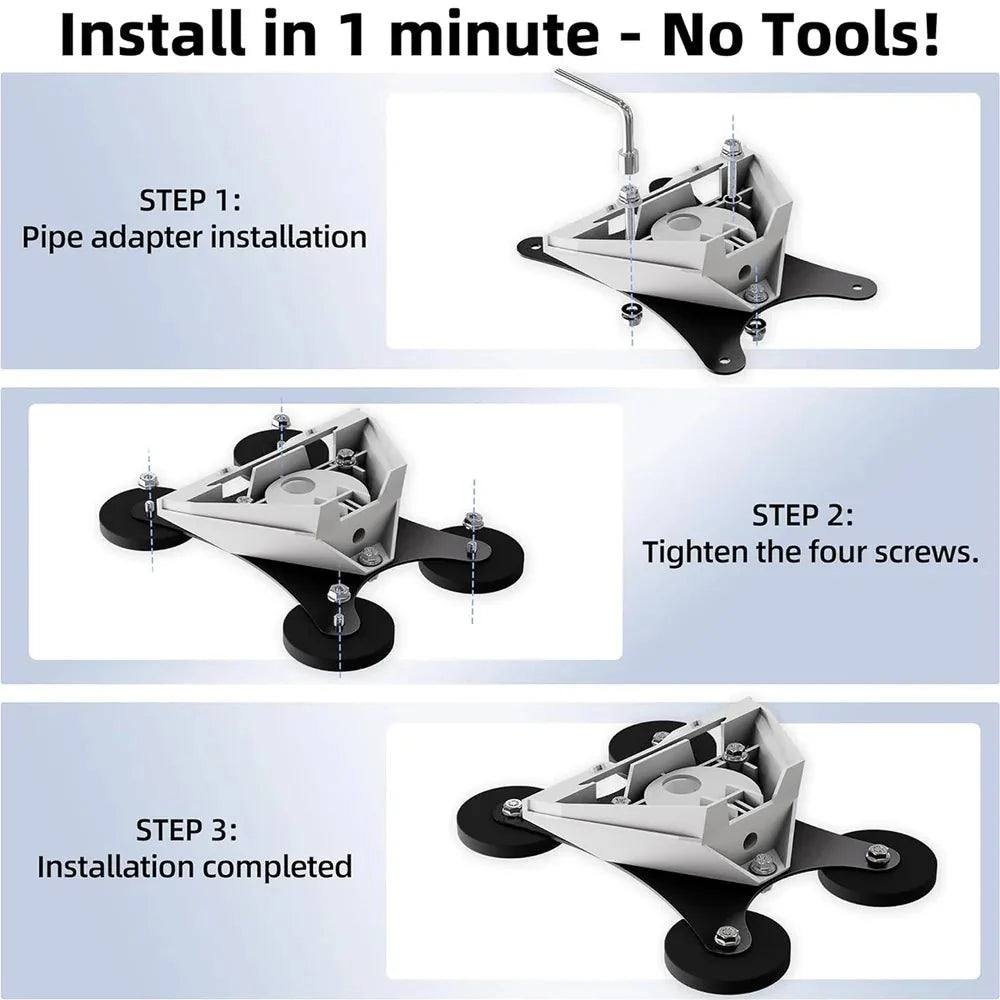 Magnetic No-Drill Car Mount for Starlink Mini – 2025 New Version