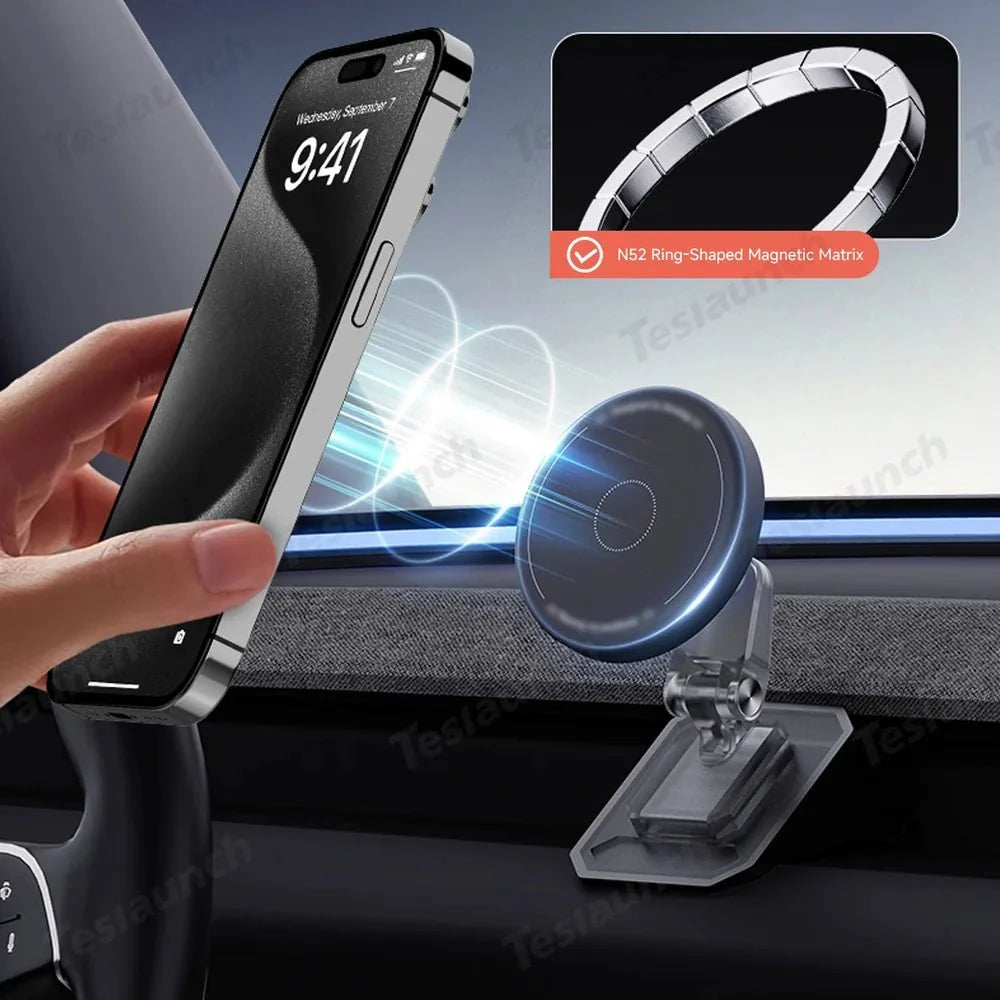 Magnetic Silicone Phone Holder for Tesla Model Y Juniper 2025+ / Model 3 Highland 2024+