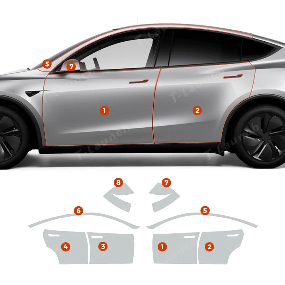 Matte TPU Full Car Paint Protection Film (PPF) for Tesla Model Y Juniper 2025+