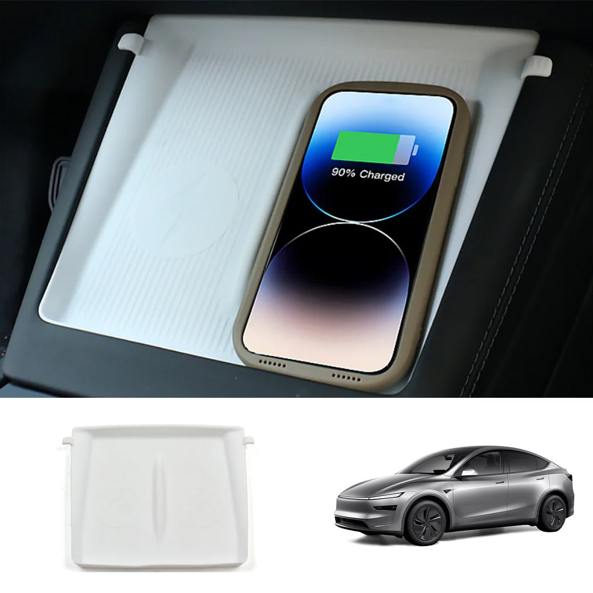 White Interior Upgrade Kit For Tesla Model Y Juniper 2025+