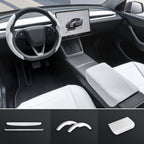 Matte White Interior Upgrade Kit For Tesla Model Y Juniper 2025+