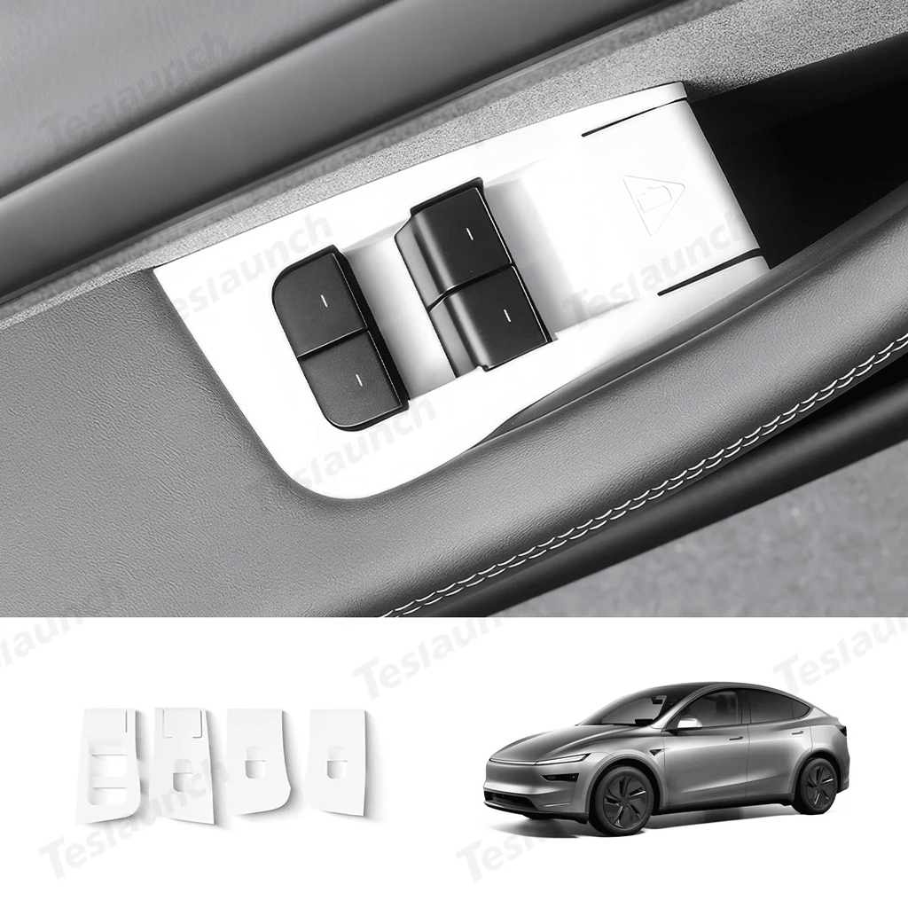 Matte White Interior Upgrade Kit For Tesla Model Y Juniper 2025+