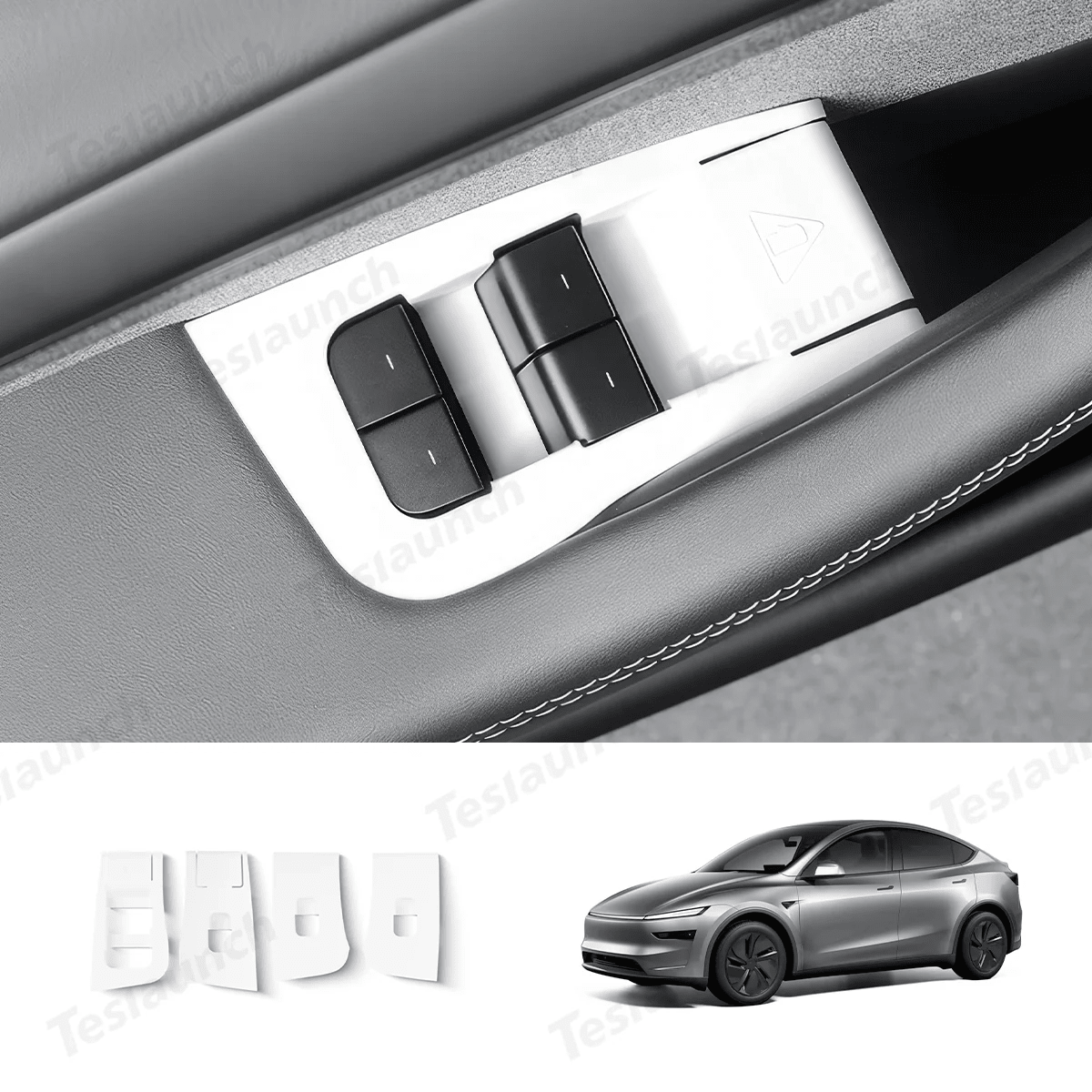 White Interior Upgrade Kit For Tesla Model Y Juniper 2025+