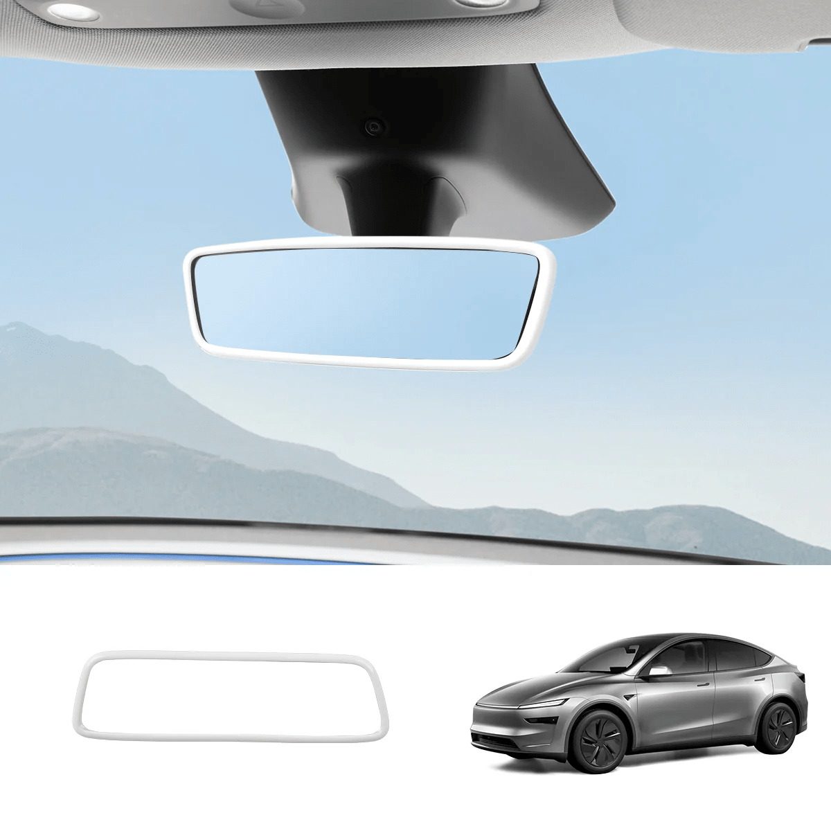 White Interior Upgrade Kit For Tesla Model Y Juniper 2025+