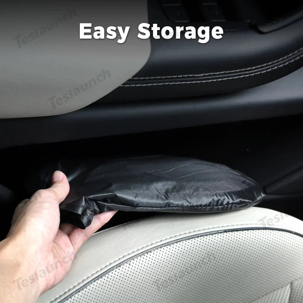 Mesh Electrostatic Adsorption Sunroof Sunshade for Tesla Model X Front Sunroof