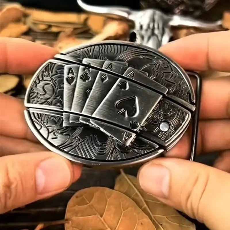 Miroken | Metal Oval Cowboys Belt Buckle