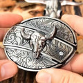 Miroken | Metal Oval Cowboys Belt Buckle