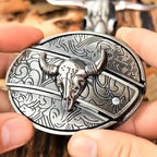 Miroken | Metal Oval Cowboys Belt Buckle