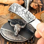 Miroken | Metal Oval Cowboys Belt Buckle