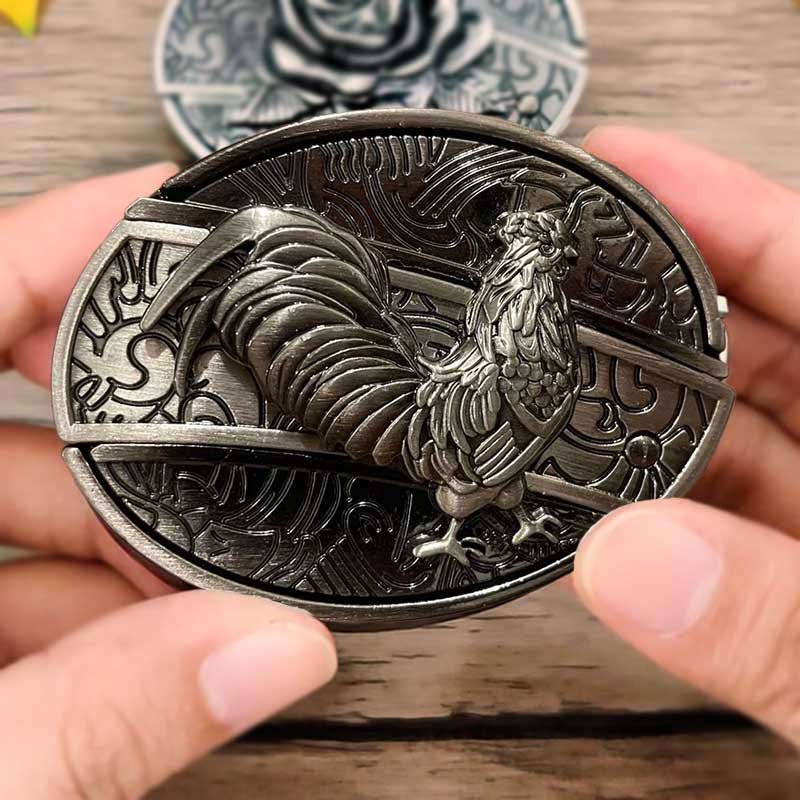 Miroken | Metal Oval Cowboys Belt Buckle