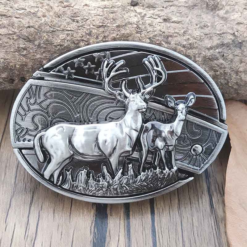 Miroken | Metal Oval Cowboys Belt Buckle