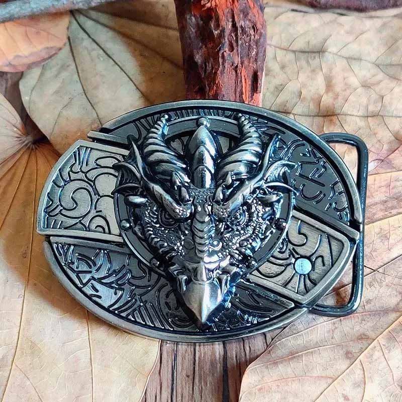 Miroken | Metal Oval Cowboys Belt Buckle