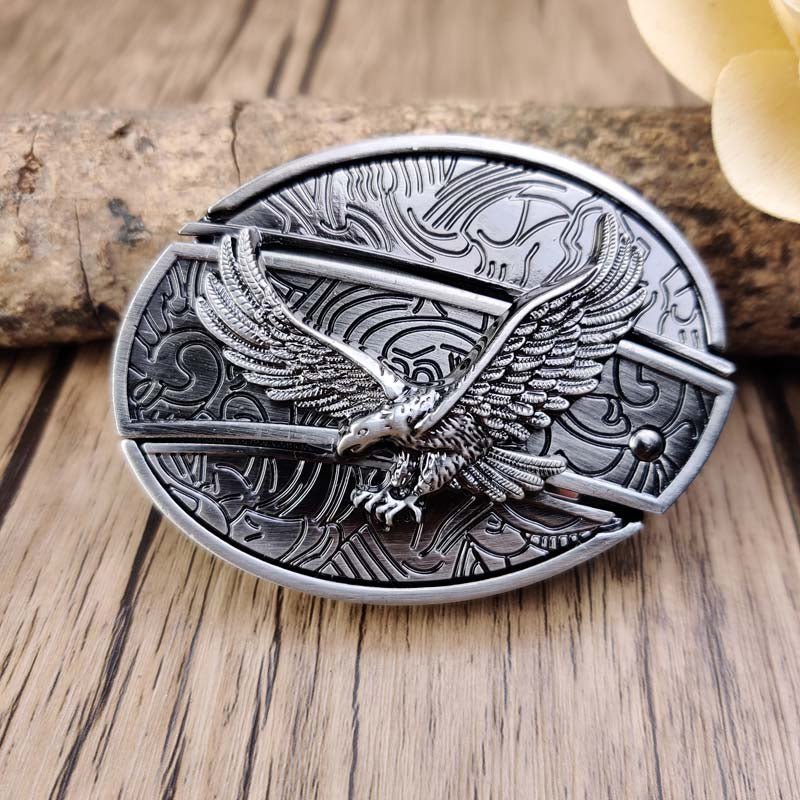 Miroken | Metal Oval Cowboys Belt Buckle