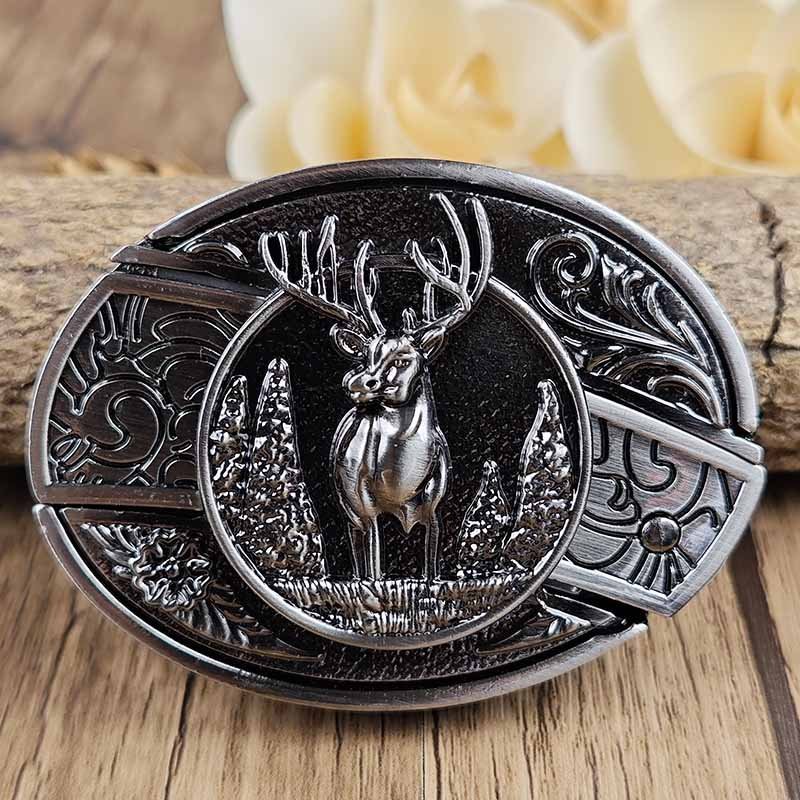 Miroken | Metal Oval Cowboys Belt Buckle