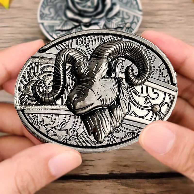 Miroken | Metal Oval Cowboys Belt Buckle