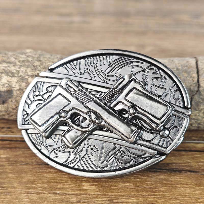Miroken | Metal Oval Cowboys Belt Buckle