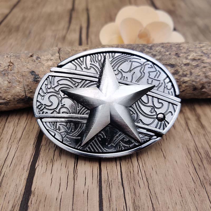 Miroken | Metal Oval Cowboys Belt Buckle