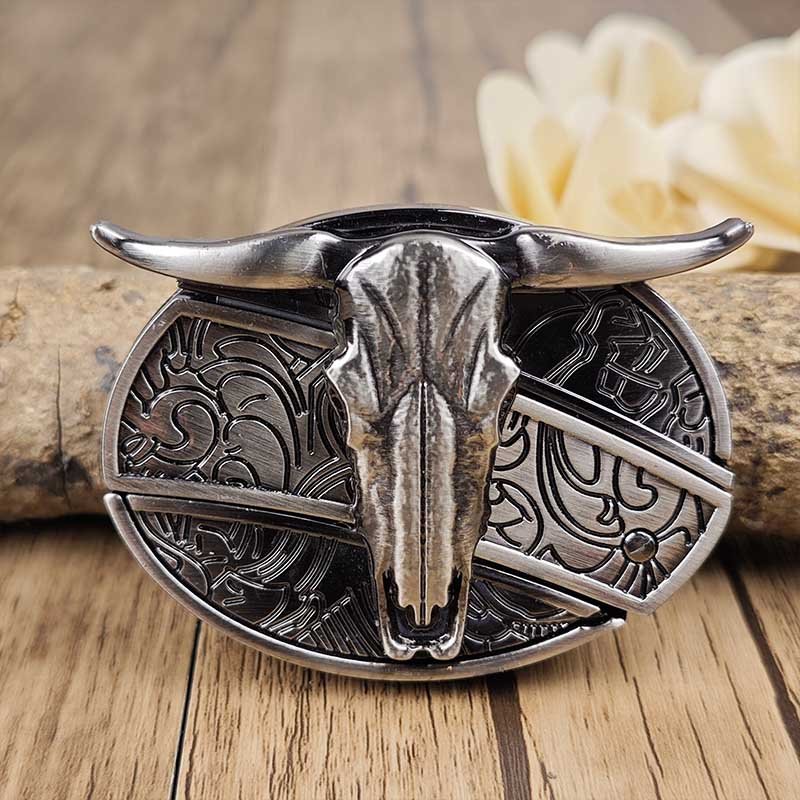 Miroken | Metal Oval Cowboys Belt Buckle