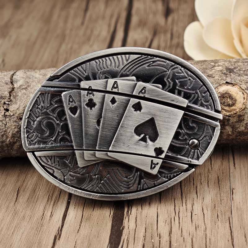 Miroken | Metal Oval Cowboys Belt Buckle