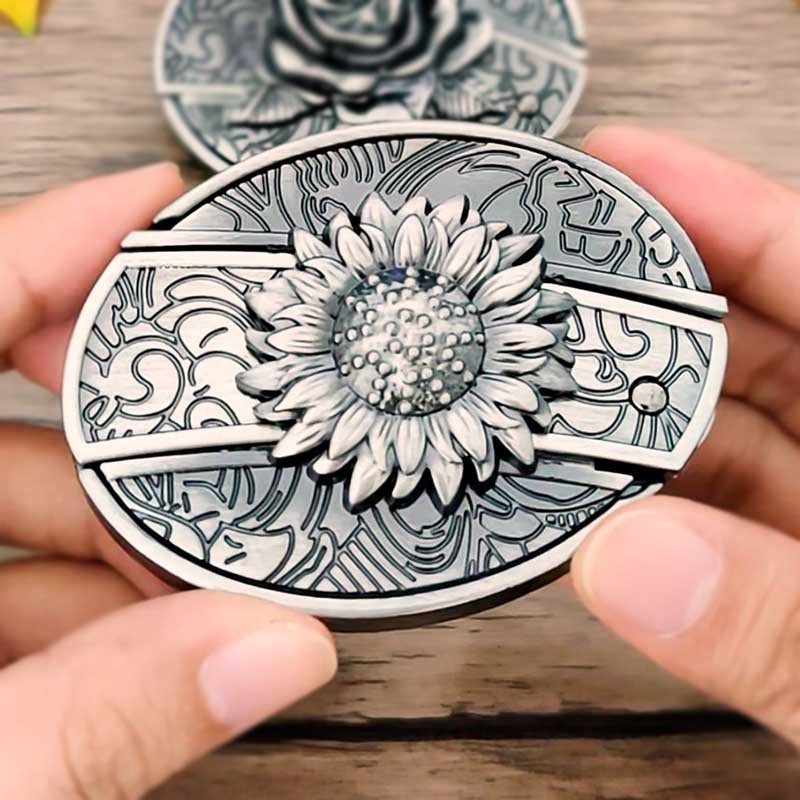 Miroken | Metal Oval Cowboys Belt Buckle