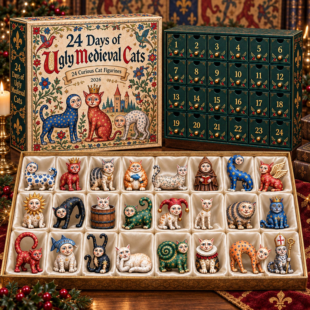 Medieval Cats Advent Calendar 2026 - 24 Wonderful Cat Ornaments