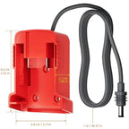 Milwaukee 18V Battery Adapter with DC Power Cable for Starlink Mini
