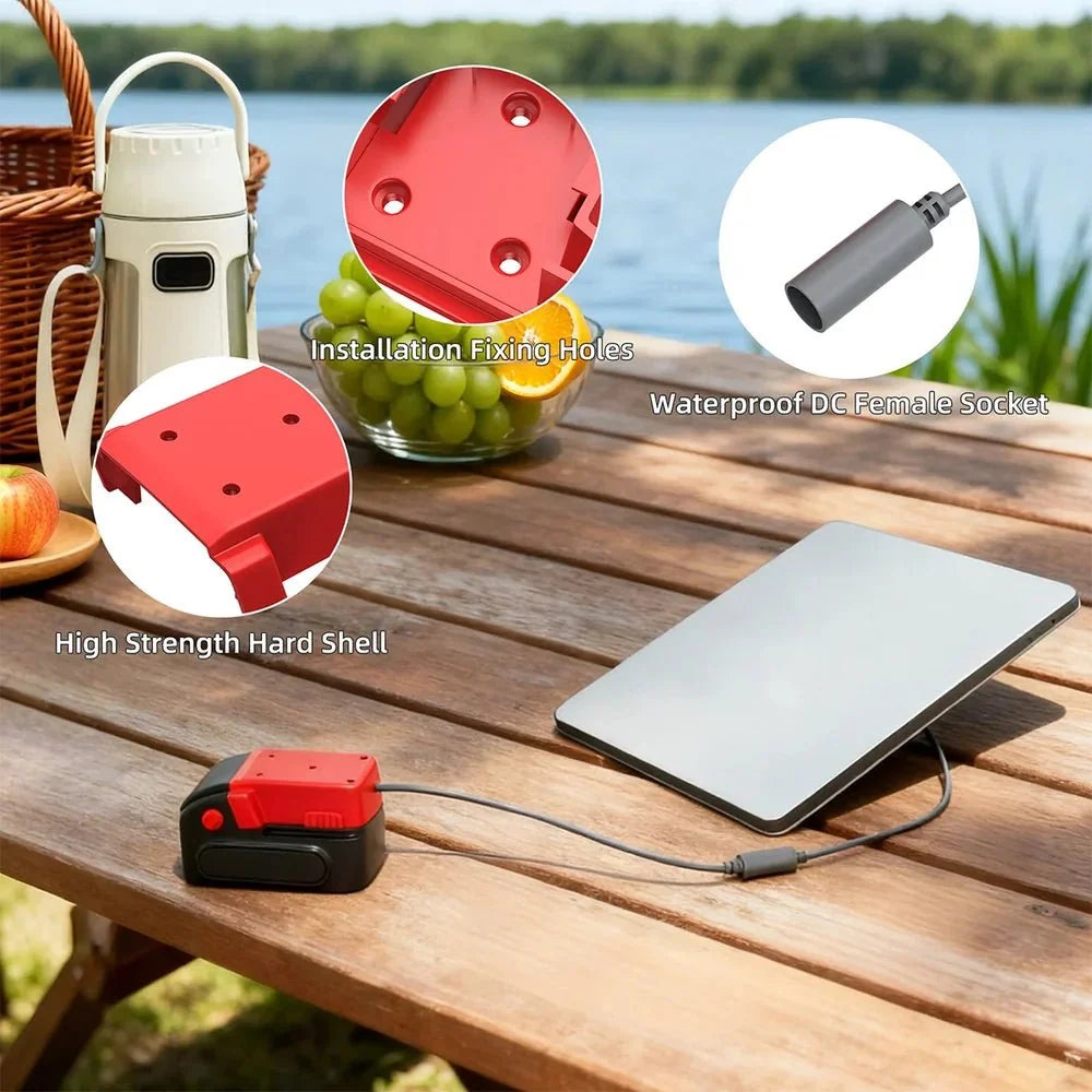 Milwaukee M18 18V Battery Power Adapter with DC Female Output for Starlink Mini
