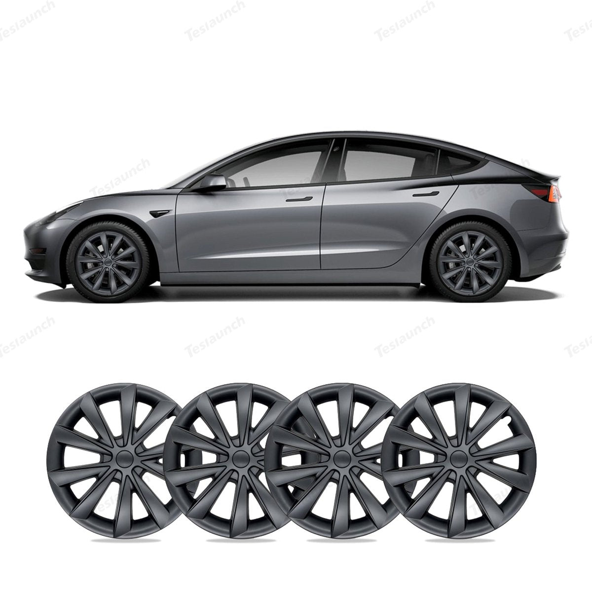 Model 3 18'' Aero Wheels Cover Hubcaps Replacement 4PCS for Tesla (2017-2023)