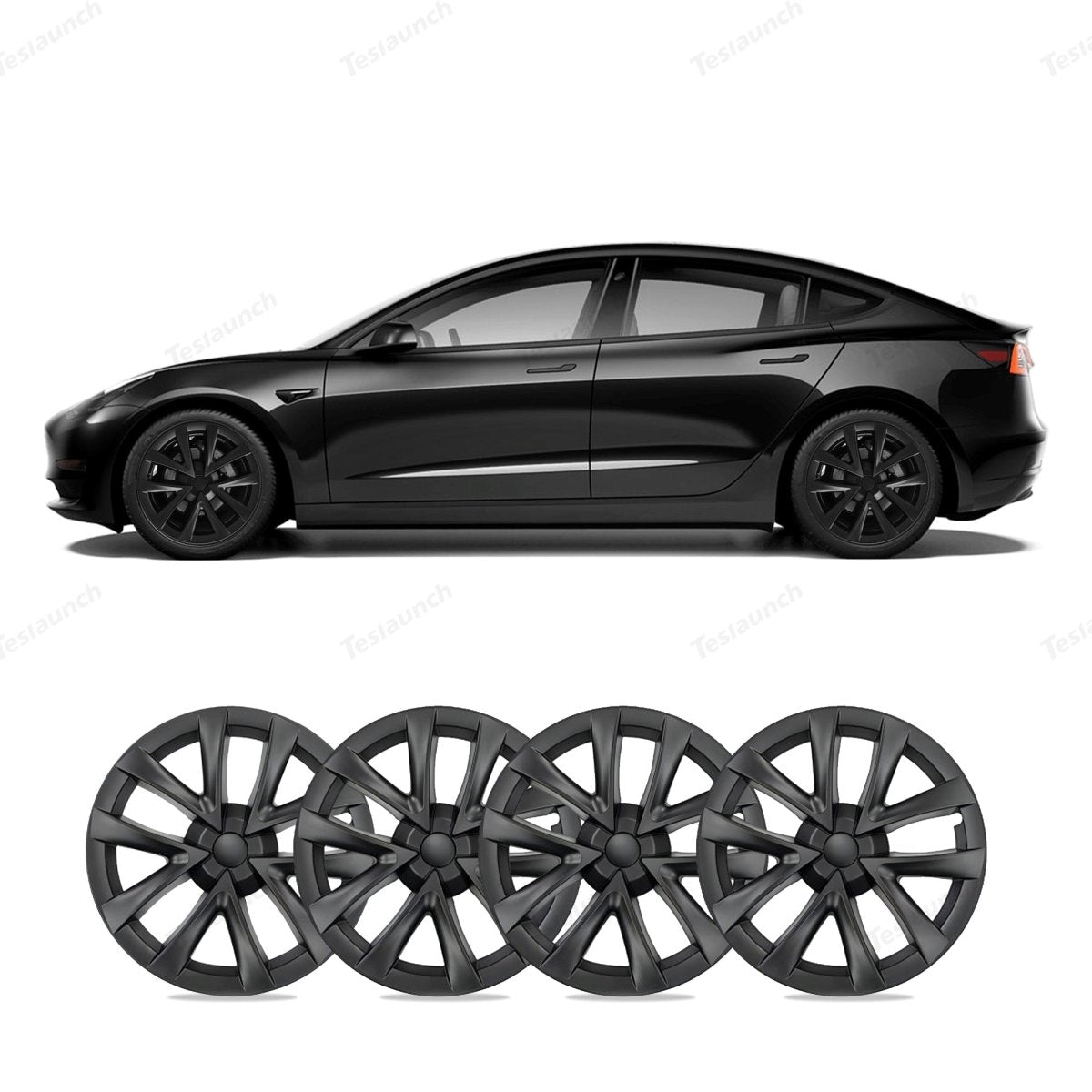 Model 3 18'' Aero Wheels Cover Hubcaps Replacement 4PCS for Tesla (2017-2023)