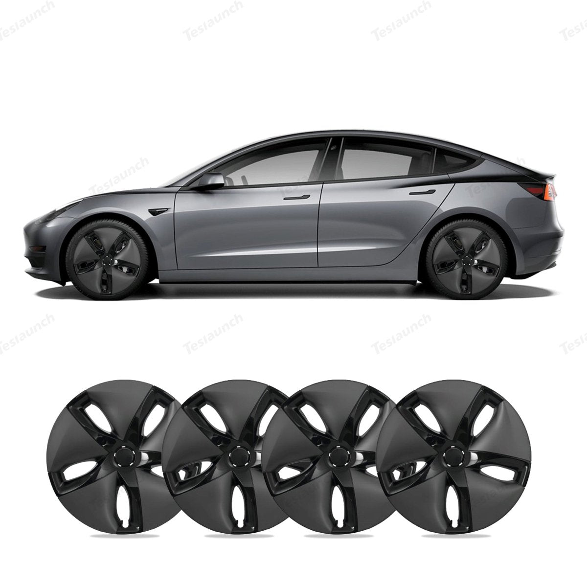 Model 3 18'' Aero Wheels Cover Hubcaps Replacement 4PCS for Tesla (2017-2023)