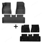Model 3 Floor Mats All Weather Double Layer Flocking TPE For Tesla(2017-2023)
