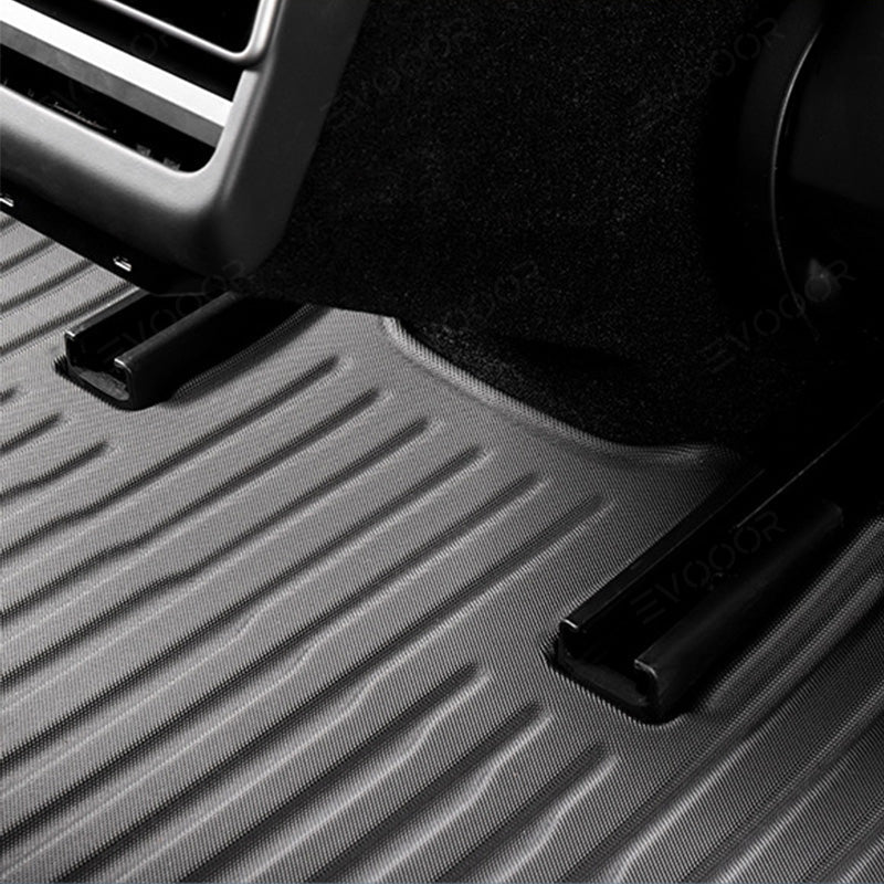 Model 3 Floor Mats All Weather Double Layer Flocking TPE For Tesla(2017-2023)