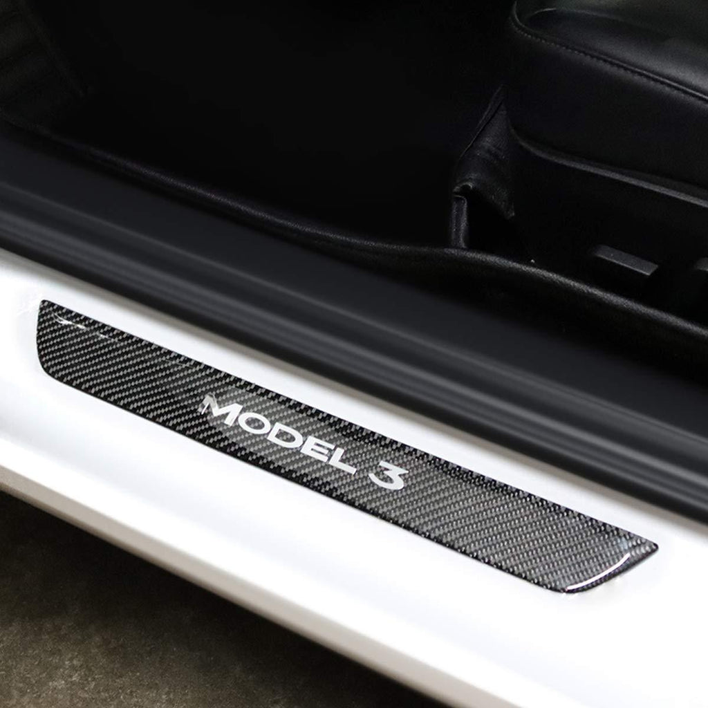 Model 3 Front / Real Door Sill Cover Protector (4 pcs) for Tesla(2017-2023)