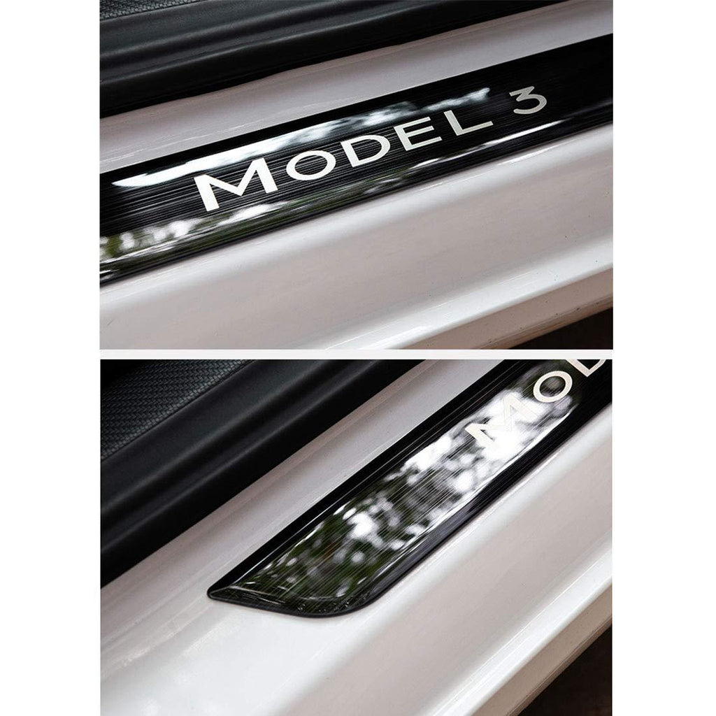 Model 3 Front / Real Door Sill Cover Protector (4 pcs) for Tesla(2017-2023)