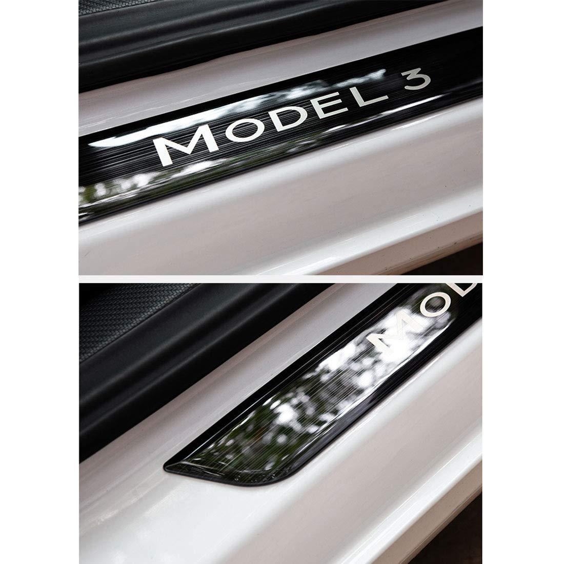 Model 3 Front / Real Door Sill Cover Protector (4 pcs) for Tesla(2017-2023)