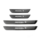 Model 3 Front / Real Door Sill Cover Protector (4 pcs) for Tesla(2017-2023)