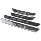 Model 3 Front / Real Door Sill Cover Protector (4 pcs) for Tesla(2017-2023)