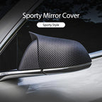 Model 3 GT Style Carbon Fiber Mirror Caps (Carbon Fiber Pattern ABS) (1 pair) for Tesla(2017+)