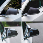 Model 3 GT Style Carbon Fiber Mirror Caps (Carbon Fiber Pattern ABS) (1 pair) for Tesla(2017+)
