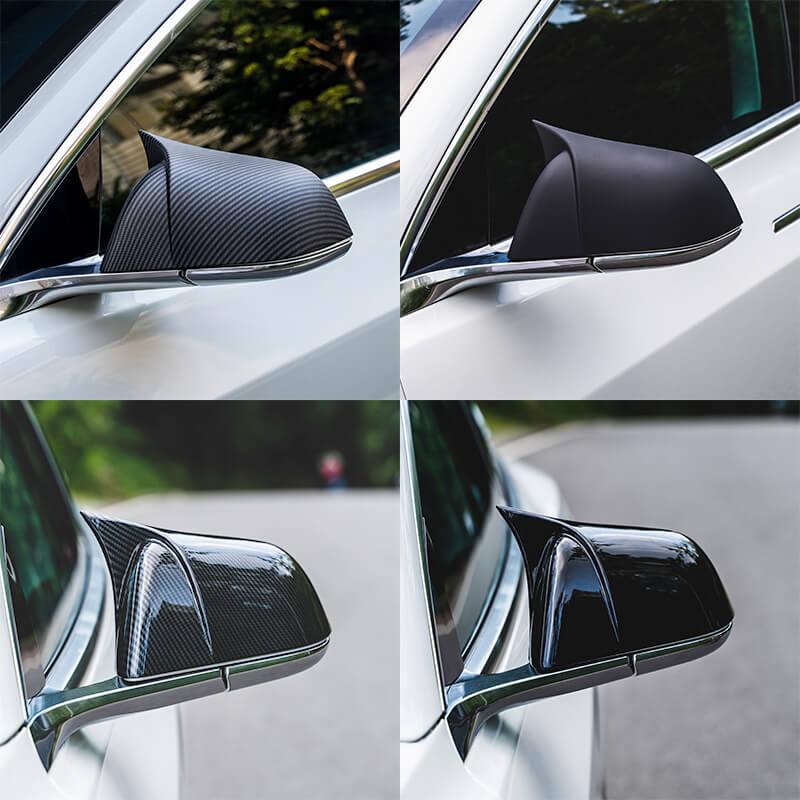 Model 3 GT Style Carbon Fiber Mirror Caps (Carbon Fiber Pattern ABS) (1 pair) for Tesla(2017+)