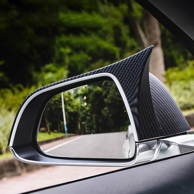 Model 3 GT Style Carbon Fiber Mirror Caps (Carbon Fiber Pattern ABS) (1 pair) for Tesla(2017+)